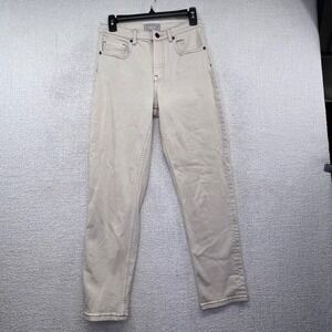 Everlane The Cheeky Jean Womens Size 28 Beige High Rise Straight Leg Denim